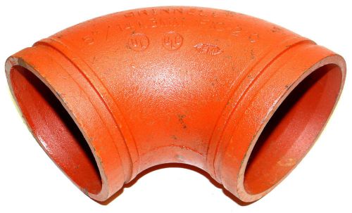 &#034;Grinnell&#034; 210 Fire Sprinkler 90° Elbow Grooved Pipe Fitting (5&#034;\141.3mm)