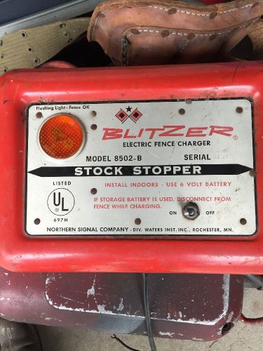 Blitzer Stock Stopper Electric Fencer Model 8502-b Metal Case Fence Cattle