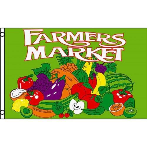 Farmers Market Flag 3ft x 5ft Banner