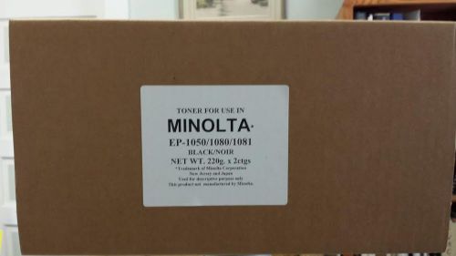 Compatible Minolta Toner EP 1050 1080 1081 Black 2 Cartridge Pack