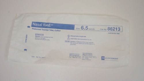 Mallinckrodt 86213 Nasal RAE Preformed Tracheal Tube Cuffed 6.5mm