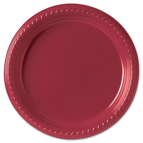 Plastic Plates, 9, Red, 500/Carton