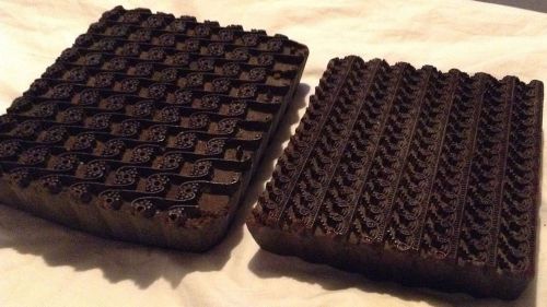 2 Antique Printing wood block hand carved for Textile/Fabric Border India
