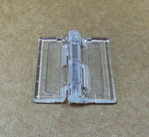 6 pack small acrylic plastic hinge 1-1/2&#034; x 1-3/8&#034; for sale
