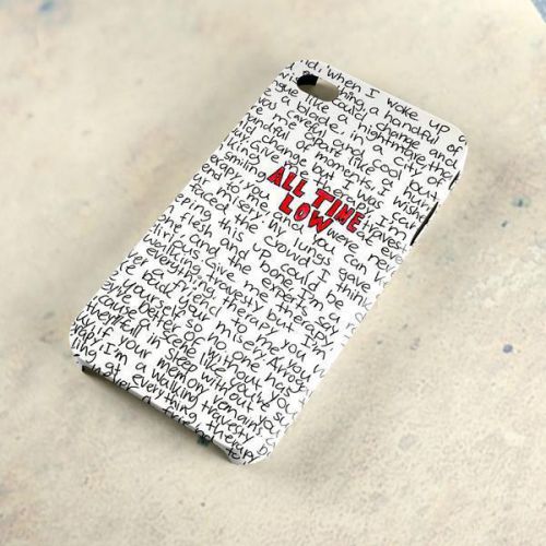 All Time Low Lyric Band Logo 3D Apple iPhone iPod Samsung Galaxy HTC Case
