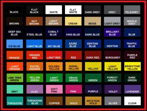Oracal 651 Vinyl 5ft Lengths All 63 Colors - Your Pick x 47 Lengths