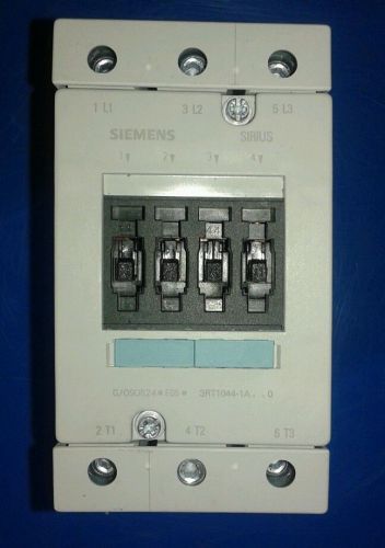 SIEMENS SIRIUS 3R CONTACTOR 90 AMP 600 VAC MODEL 3RT1044-1A