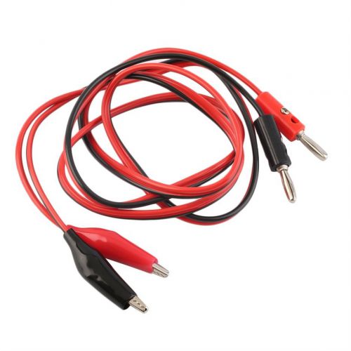 1m 4mm banana plug probe cable to alligator test lead clip for multimeter cr for sale