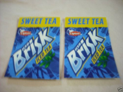 SWEET TEA Lipton BRISK ICE TEA Stickers FREE SHIPPING