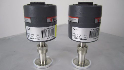 Tyan General  CDL-01 Vacuum Sensors 0 to 1 Torr 2 Units