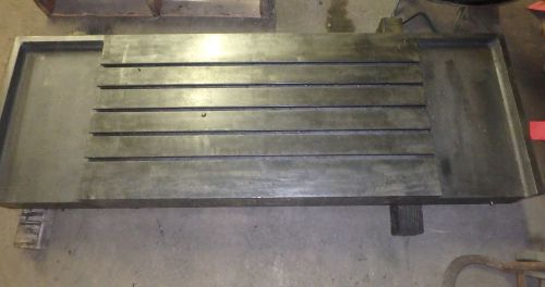 24&#034;x 71&#034;x 7  Steel Weld T-Slotted Table Cast iron Layout Plate Jig Weld 5 Slots