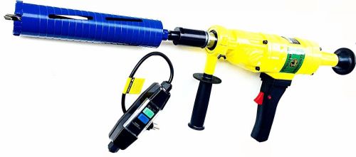 2 speed handheld core drill with electronic protection includes 2 dry core bits for sale