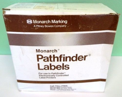Monarch Pathfinder Labels NEW BOX Pathfinder Printer 10 Rolls ADHESIVE STICKER