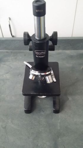 Wolfe No759807 Microscope 4X, 10X and 40X Objectives and 10X Eyepiece