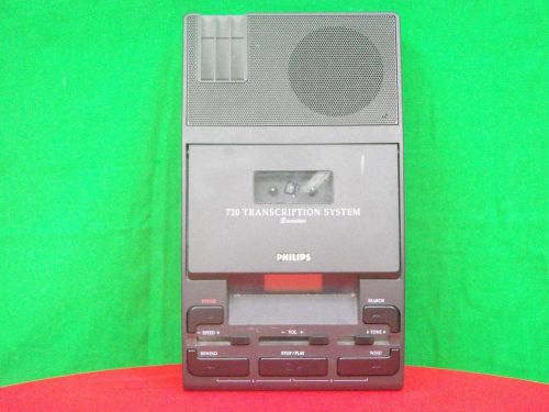 Philips 720  mini cassette transcription system executive with foot pedal
