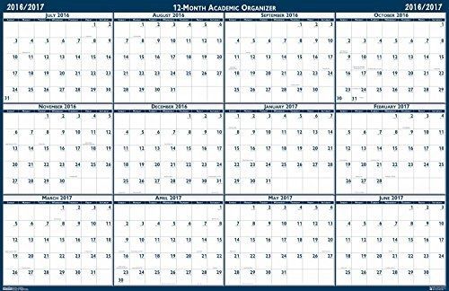 House of Doolittle 2016 - 2017 Laminated Academic Wall Calendar, Reversible, 24