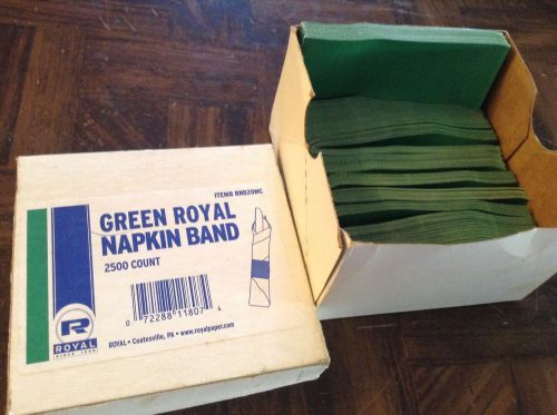 Royal green napkin  bands