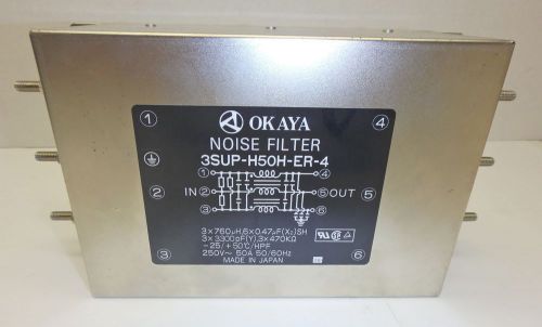 Okaya EMI Noise Filter 3SUP-H50H-ER-4 250V  50 Amps