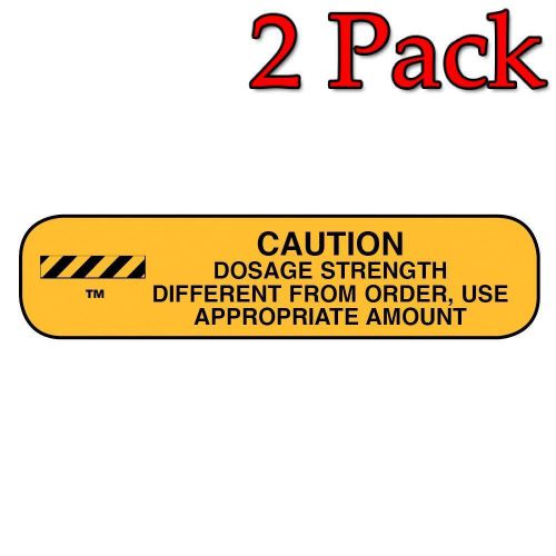 Apothecary Caution Dosage Difference Labels, 1000ct, 2 Pack 025715401553A435