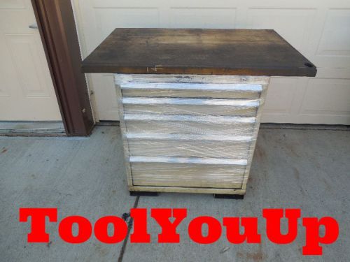 STOR-LOC 5 DRAWER INDUSTRIAL WORK BENCH AND TOOLING STORAGE CABINET VIDMAR LISTA