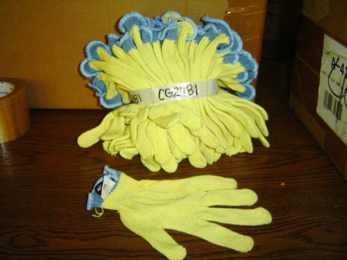 12 pair New Dupont Kevlar Power Performance Yellow Gloves SZ MED 9 Inch CG2481