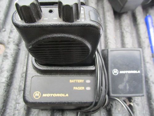 Lot of (9) Motorola Minitor pagers and chargers, also (4) additional chargers