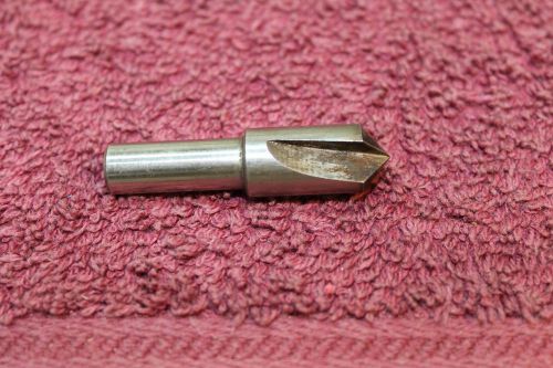 1/2&#034; COUNTERSINK 100 DEGREE 3 FLUTE  3/8&#034; SHANK HSS Good Condition