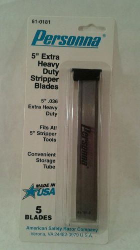 PERSONNA 5 &#034; STRIPPER BLADES .036 HEAVY DUTY  50 IN A BOX MADE IN USA