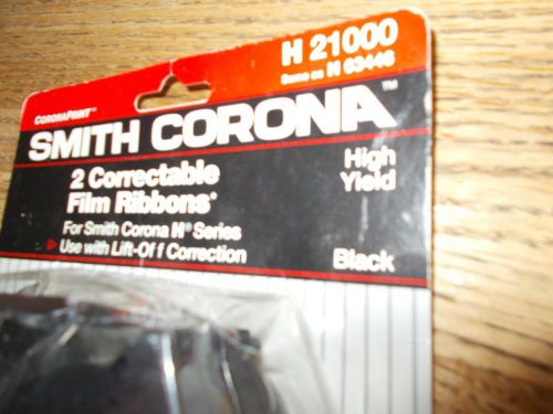 Smith Corona H 21000 (H 63446) 2 Correctable Film Ribbons Black NIP New