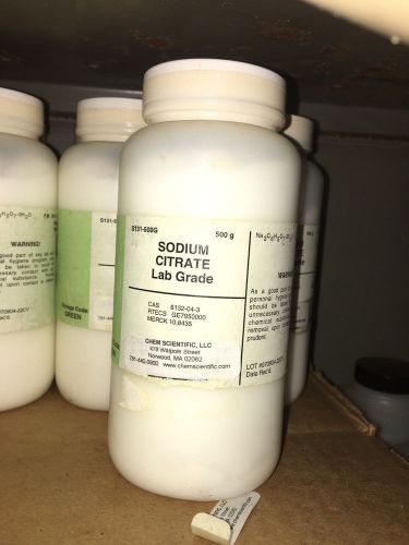 Sodium Citrate, Granular, twelve 500g containers (6kg total)