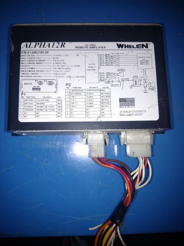 Whelen alpha12r remote siren amplifier  free shipping for sale