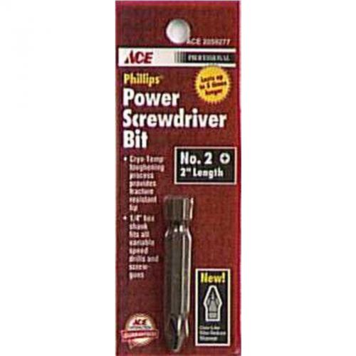 2&#034; no.2 phillips power screwdriver bit ace screwdrivers 102326 082901035985 for sale