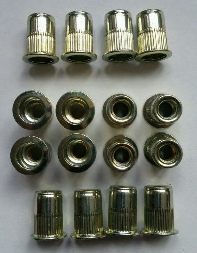 (100) 3/8 - 16 zinc steel rivnut blind rivet nut nutsert for sale