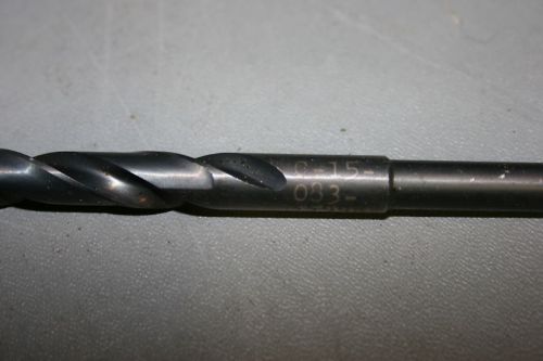 Hunts black oxide coated twist drill bit 12&#034; 23/64 (c-15-083-3594b) lot of 3 for sale