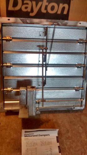 DAYTON 3C726 Motorized Damper, For Fan Dia. 20&#034;, 100-240V