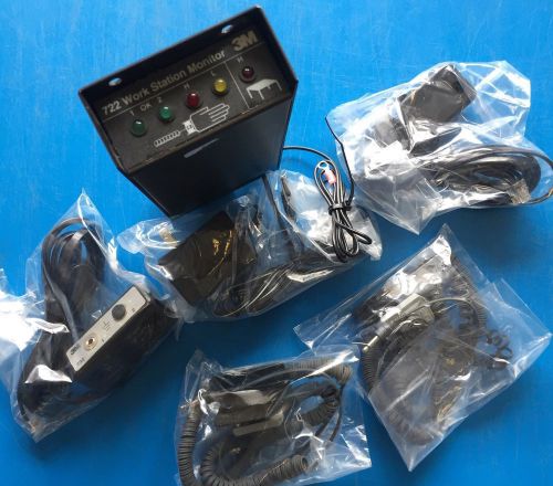 3M MODEL 722 WORK STATION MONITOR AND ACCESSORIES