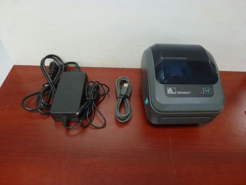 Zebra GK420d Thermal Printer With Power Adapter and USB