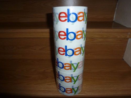 EBay Branded BOPP Packaging Shipping Tape - 6 Rolls (75 yards per roll)  NEW