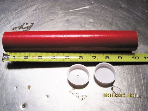 100 Firecracker Mailing Tubes Gloss Red 10&#034; L x 1.5&#034; Diameter Happy 4th of July
