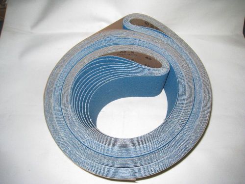 4&#034; x 132&#034; sanding belt - 40 grit - 10 pcs. for sale