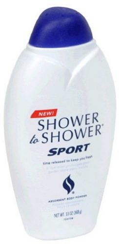 Shower To Shower Absorbent Body Powder, Sport, 13-Ounce Bottles (Pack Of 4)