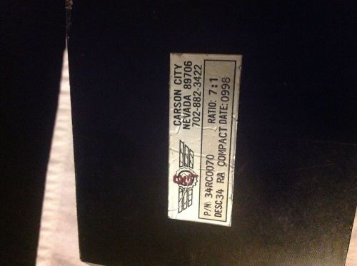 CGI, Inc. 34RC0070 Inline Planetary Gear Reducer Used