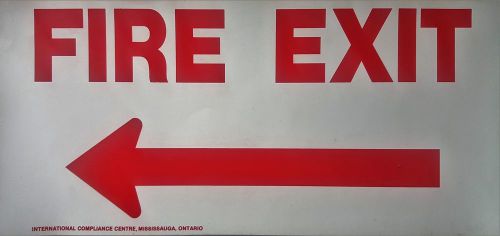 Fire Exit Sign Stickers Package of 10 Signs