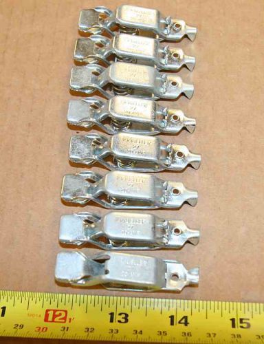 8 Mueller no. 27 electrical 20a alligator clips for 1 price - pls. view pix