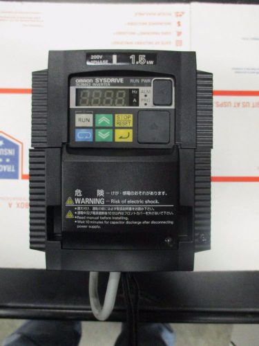 OMRON INDUSTRIAL SYSDRIVE  3G3MX2-AB015-V1.1  AC DRIVE MOTOR 1, 1.5KW INVERTER A