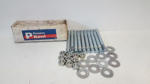BOX OF (10) NEW OLD STOCK! RAWL CARBON STEEL 7/8X10 STUDS 7454