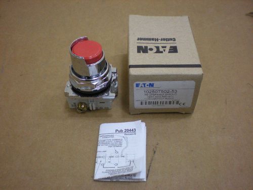 1 NIB CUTLER HAMMER 10250T502-53 10250-T502-53 PUSHBUTTON OPERATOR HALF SHROUD