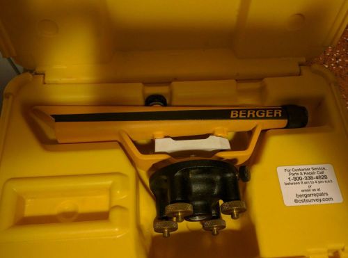 BERGER INSTRUMENTS LEVEL AND TRANSIT LEVER MODEL 135/W CASE(GOOD CONDITION).