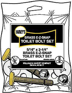 Toilet bolt,5/16x2.25&#034; 2/bg for sale