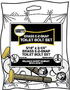 TOILET BOLT,5/16X2.25&#034; 2/BG